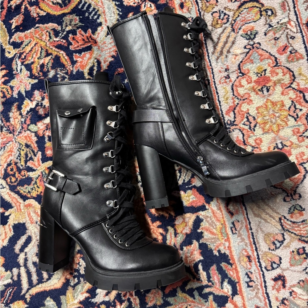 Akira Platform Combat Boots